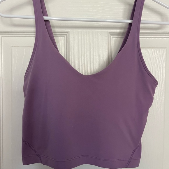 Lululemon Light Purple Align Crop Tank Top - Picture 1 of 3